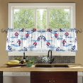 thumbnail image 4 of Yayeee Kitchen Curtains Set of 2 Light Filtering 57"x36" Over Sink Window Panels, Ice Rink, 4 of 7