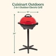 thumbnail image 3 of Cuisinart Indoor/Outdoor Electric Grill, 2-in-1 Portable BBQ with Nonstick Cooking Surface, Electric Grill Outdoor with Adjustable Heat, 3 of 25