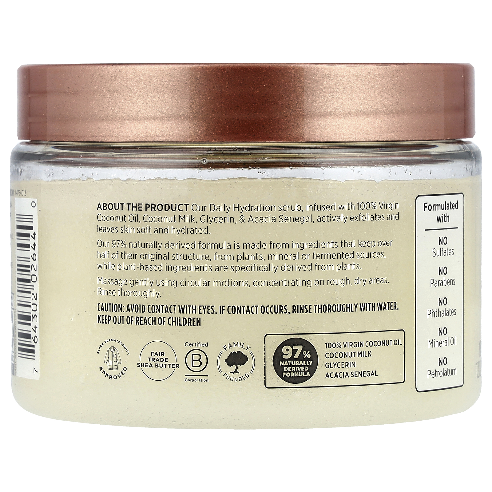 SheaMoisture Daily Hydration Shea Sugar Scrub, 12 oz photo 4