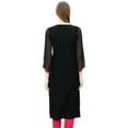 thumbnail image 2 of Phagun Straight Georgette Kurta Designer Tunic Top Indian Chic Kurti For Womens, 2 of 3