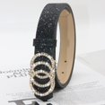 thumbnail image 2 of Rhinestone simple Korean version of the new belt women's belt fashion casual jeans decorative versatile dress belt, 2 of 2
