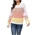 thumbnail image 2 of Kayannuo Fall Sweaters for Women Long Sleeve Womens Sweaters Plus Size Contrast Fashion Women Comfortable Casual Pullover Blouse Sweater, 2 of 8