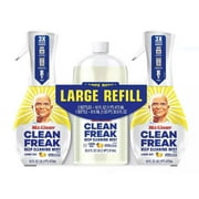 Mr. Clean Freak Multi-Surface Spray and Refill, Febreze Lemon Zest, 62.9 Fl Oz Total