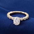 thumbnail image 2 of solitaire jewels 1.75CT Oval Moissanite Solitaire Engagement Ring For Women, 14K Yellow Gold, 2 of 6