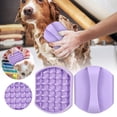 thumbnail image 2 of Cepillo de silicona para el baño y masaje de gatos y perros, para lavar, frotar y controlar la muda, 2 of 6