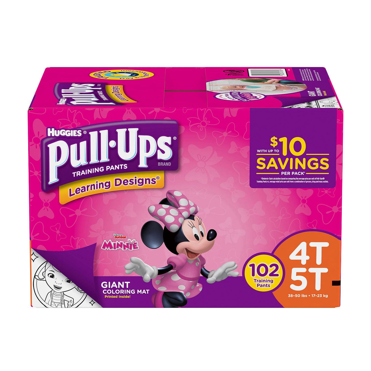 Huggies Pull-ups Training Pants for Girls Size 4T/5T ( Weight 102 ct.) -  Bulk Qty, Free Shipping - Comfortable, Soft, No - Walmart.com