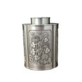 thumbnail image 4 of Pewter Airtight Tea Coffee Candy Metal Storage Box M Size, 4 of 4