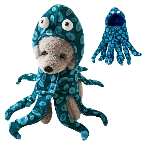 GASTROPOD Quirky Octopus Dog Halloween Costume for Small Dogs, Durable Polyester Pet Outfit, Funny Puppy Clothes for Parties and Photoshoots