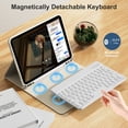 thumbnail image 5 of KVTVOU Keyboard Case for iPad A16 11 inch 2025 / 10th Generation 10.9 inch 2022, Detachable Wireless Keyboard Cover with Pencil Holder for iPad 11/10th Gen,  White, 5 of 8