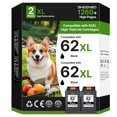 thumbnail image 1 of Cartuchos de tinta SHEENGO 62XL negros (paquete de 2) para HP Envy y OfficeJet, 1 of 7