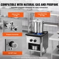 thumbnail image 3 of VEVOR Commercial Gas Range Stove 1 Burner Countertop Cooking Hot Plate Kitchen, 3 of 9