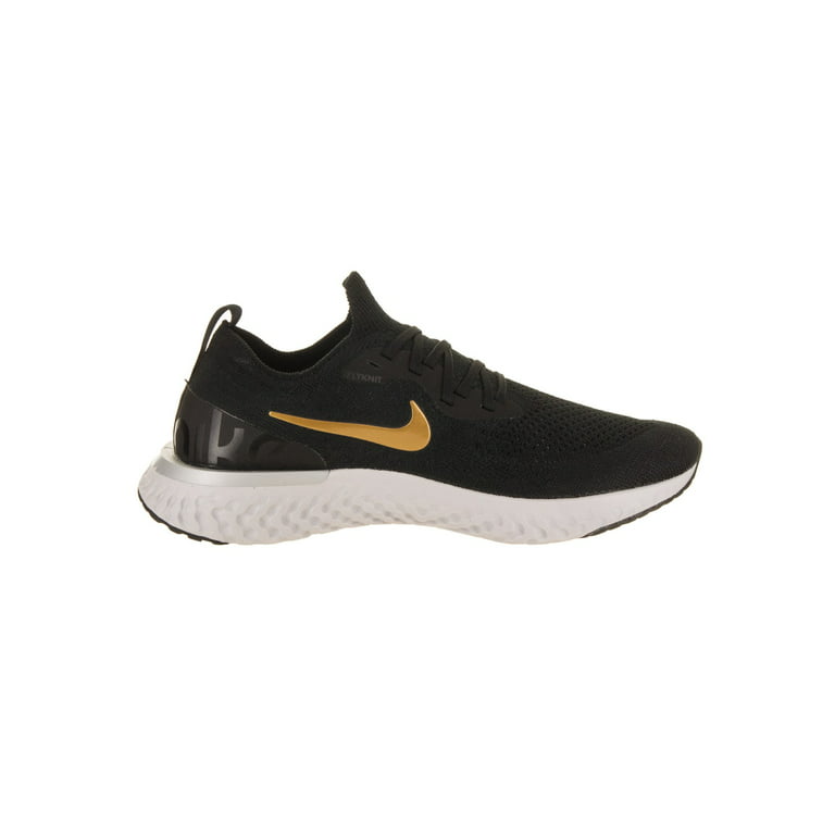 Contagioso Perseo Contiene Nike Women's Epic React Flyknit Black / Metallic Gold Ankle-High Fabric  Running - 8M - Walmart.com