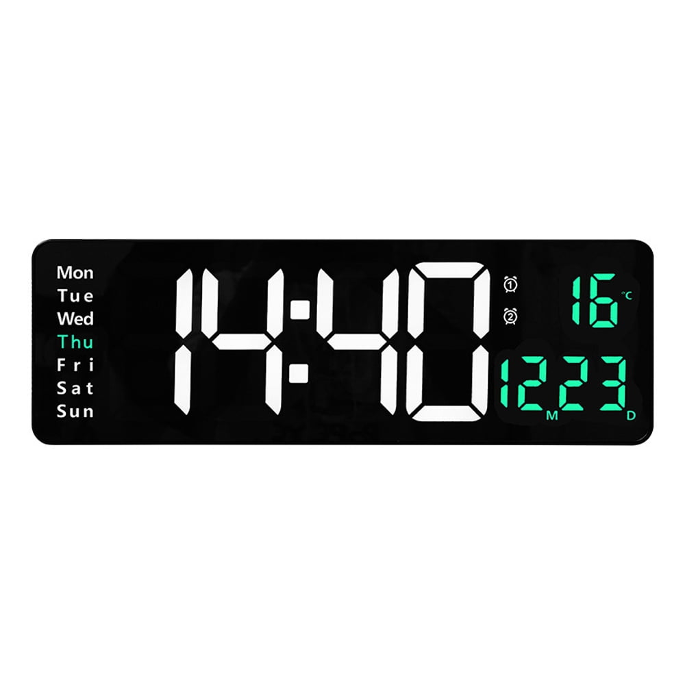 Large Digital Wall Clock , Large Display Digital Clock with Time Date
