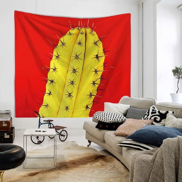 Tapiz de pared Colco Tapestryl hoja decoración Rojo 200X150cm