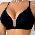 thumbnail image 3 of Byworldtasic Women's Seamless Bra Wire-Free Invisible No Trace No Marks Ultra-Soft Comfort Everyday Bralettes, 3 of 8
