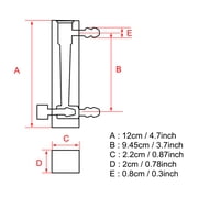 2-20LPM Flowmeter Gas Flowmeter, Acrylic Unidirectional Gas Meter 2-20LPM with Control Valve, Transparent Pressure , Simple to Use, 8mm Barbs, Industry Use, Oxygen Flowmeter, for Detecting
