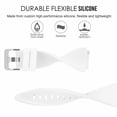thumbnail image 3 of Mignova Watch Band For LG Watch R W100/LG Watch Urbane W150,Sport Silicone Strap Quick Release Soft Rubber Replacement Watch Bands for LG Watch R W100/LG Watch Urbane W150(White), 3 of 6