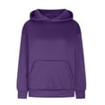thumbnail image 4 of Jalioing Oversized Sweatshirts for Women Fall Winter Loose Fashion Hoodies Solid Color Casual Pullover with Pocket, 4 of 6