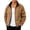 Coffee, variant on Stand Collar Color Block Splatter Print Jacket Men Stand Collar Zip Up Casual Streetwear Jacket Black XXXXXL