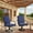 Blue, variant on Patio Swivel Chairs Set of 2, Heavy Duty Outdoor Dining Chairs with Full Rattan Backrest, All-Weather Swivel Rocker Chair for Lawn, Porch or Garden, Red/Beige/Gray/Blue