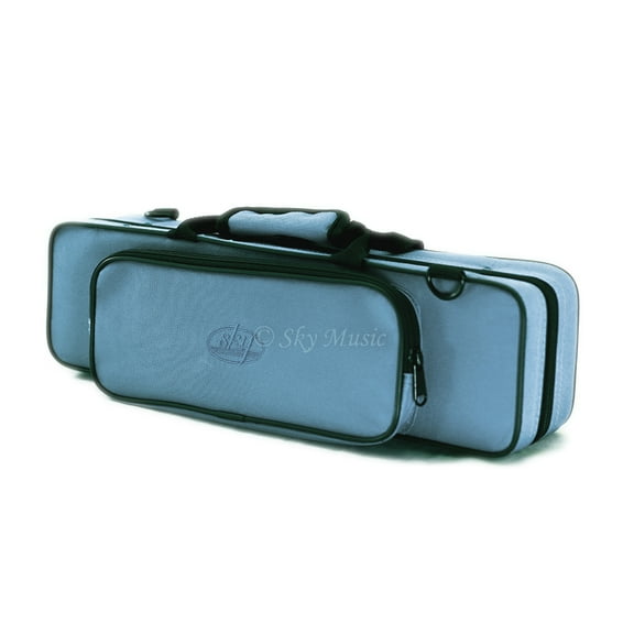 Sky "C" Flute Lightweight Case with Shoulder Strap (Light Blue)