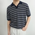 thumbnail image 5 of MQLKF Men's Fashion Shirts Casual Long Sleeve Golf Shirts Color Block Cotton Top Skeleton Stylish Breathable Comfortable Breathable Handsome Men's Polo Shirt, 5 of 6