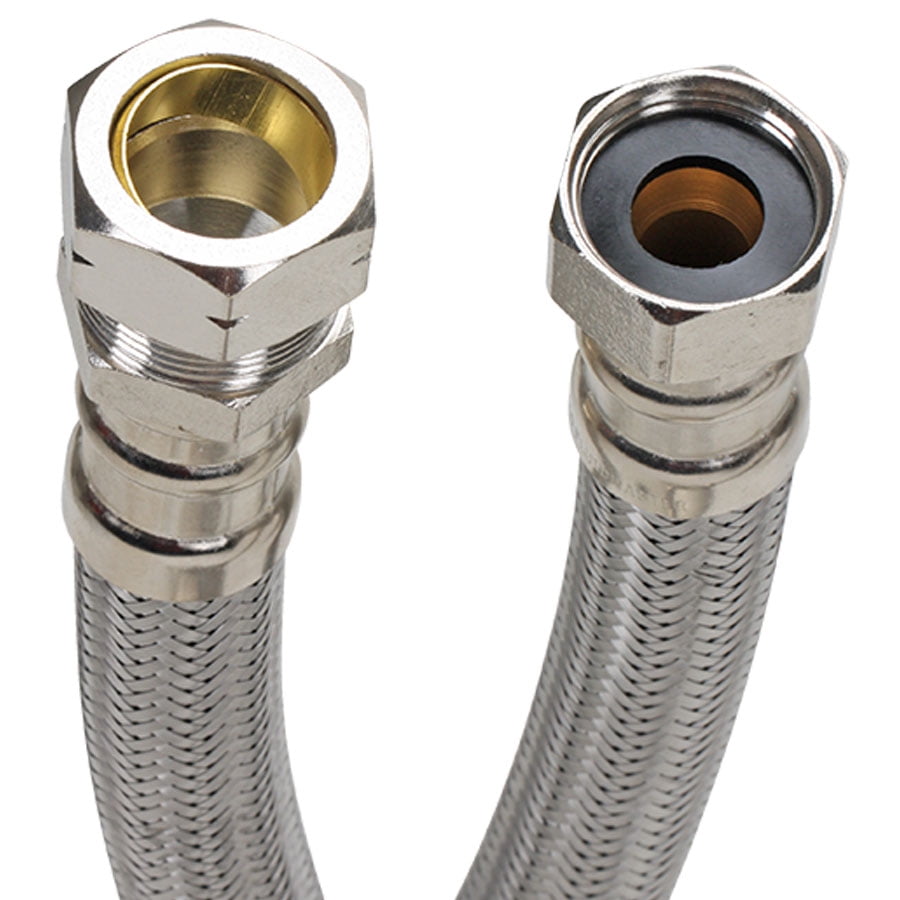 Fluidmaster B4H12 Braided Stainless Steel Water Heater Connector, 3/4