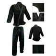 thumbnail image 2 of BJJ Gi Kimono, Single Weave 100% cotton Preshrunk, Jiu Jitsu Uniform Black Gi, 2 of 3