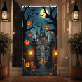 thumbnail image 4 of Spooky Scene Banner Haunted House Halloween Decoration Jack-O'-Lantern Display for Outdoor Decoration Holiday Event Party, 4 of 9
