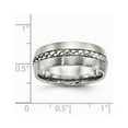 thumbnail image 4 of Stainless Steel Brushed and Polished Braided 8.00mm Band, 4 of 8