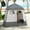 Dark Gray, variant on Outsunny Shower Tent, Pop Up Privacy Shelter for Camping, Dressing Changing Room, Portable Instant Outdoor Shower Tent Enclosure w/ 2 Rooms, Shower Bag, Floor and Carrying Bag, Black