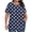 Navy, variant on Uaswgudfs Casual Plus-Size Women's Pleated Round Neck T-Shirt​ - Flow Hem Short Sleeve & Breathable Fabric for Summer Tops Comfort