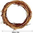 thumbnail image 6 of MODANU Grapevine Wreath Set of 16, 4inch/10cm Natural Vine Branch Wreath Christmas DIY Rattan Wreath Garland for Christmas Holiday Craft Wedding Decor, 6 of 7