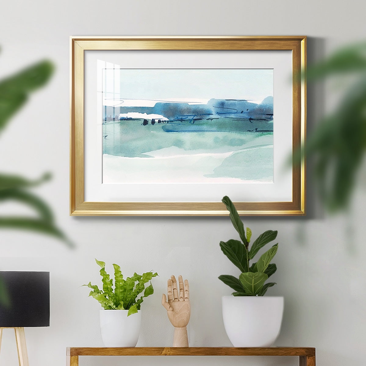 Ultramarine Vista I Premium Framed Print - Ready to Hang