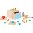 thumbnail image 1 of TOOKYLAND Wooden Shape Sorting Cube - Sorter Box Educational Toy, Ages 12m+, 1 of 9
