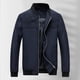 thumbnail image 3 of Chaqueta de béisbol informal de manga larga sin capucha con cremallera y bolsillo para hombre Pompotops  oipoqjl37437, 3 of 3