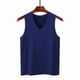 thumbnail image 3 of Minnieouse Ropa interior sin mangas para hombre, chaleco deportivo ajustado a la moda para hombre, cómodo para la piel, muchos colores, Fitness debajo de Camisetas Azul oscuro XL 115-125 Libras Minnieouse AP013342-06, 3 of 6