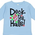 thumbnail image 4 of Inktastic Deck the Halls Christmas Ornament Boys or Girls Long Sleeve Toddler T-Shirt, 4 of 5