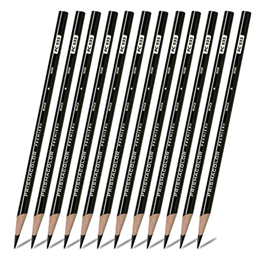 Prismacolor Premier Soft Core Colored Pencil Black 12 Count 3363 Walmart Com
