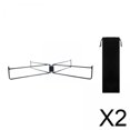 thumbnail image 1 of Colaxi 2xFoldable Cooler Stand Sturdy Foldable Stand Rack for Barbecue Cooking Travel Black, 1 of 8