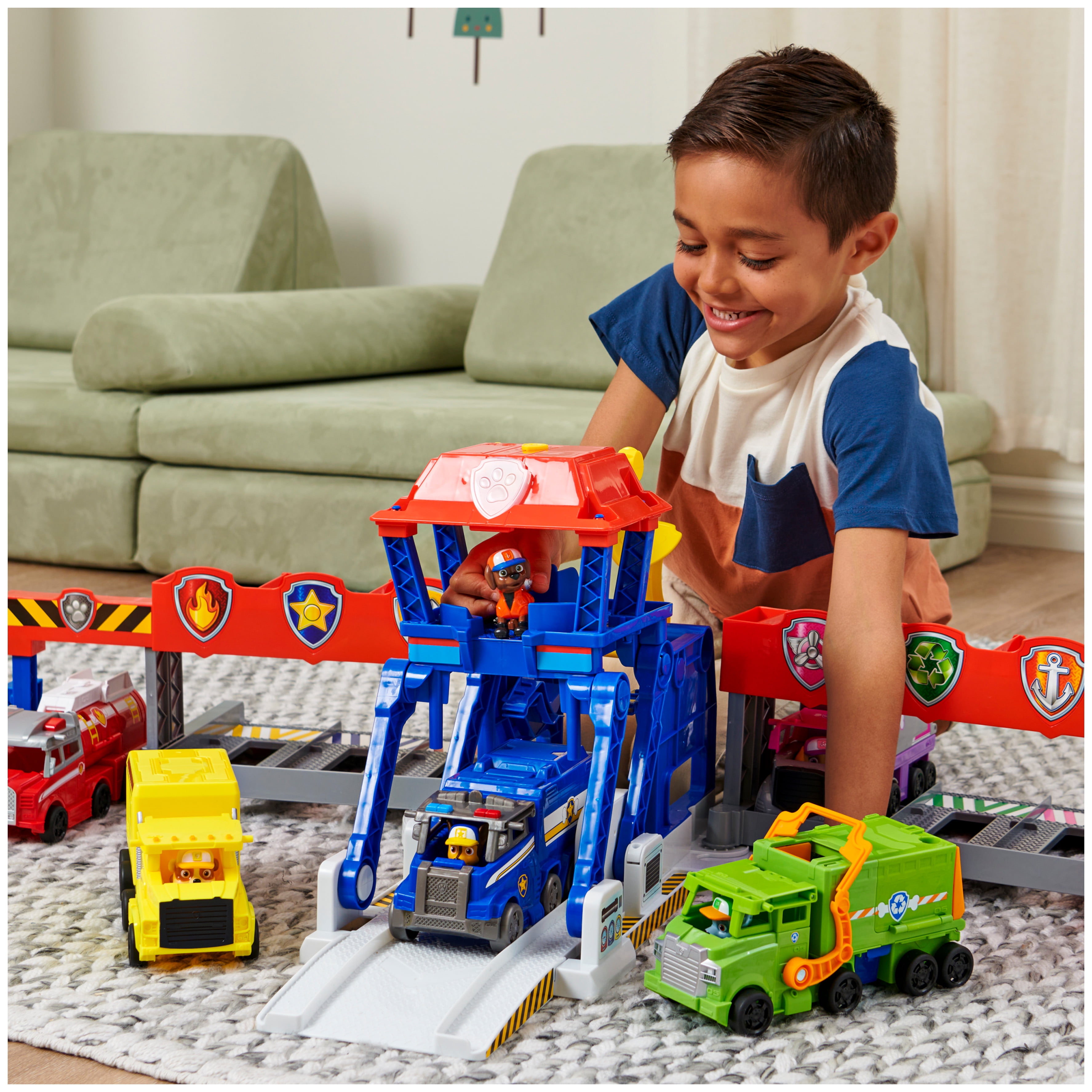 Paw Patrol Big Truck Pups Truck Stop Hq Transforming Playset : Target