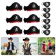 thumbnail image 2 of 12Pcs Halloween Skull Print Pirate Hat, Skull Print Pirate Eyemask for Halloween Masquerade Cosplay Party, 2 of 4