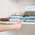 thumbnail image 3 of DQrwqpou Separadores Estantes Transparentes Organizadores Acrílicos para Libros Ropa (6 Uds.), 3 of 9