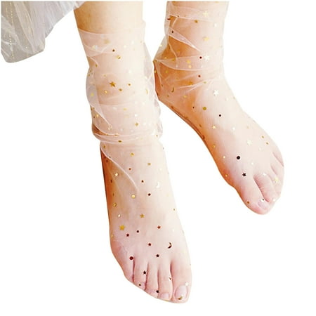 

TANGNADE Socks Ladies Women’s Breathability Women Lace Mesh Stockings Fashion Socks Thin Socks