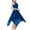 Blue dresses, variant on Wycnly Dresses for Women 2025 Party Prom Sexy Lace Empire Waist Irregular Swing Tank Knee-Length Dresses Solid Sleeveless V-Neck Midi Formal Dresses for Women Black XXL