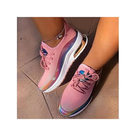 

Avamo Women Slip On Breathable Trainers Shoes Sports Running Gym Sneakers Walking Casual Shoes