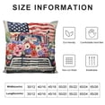 thumbnail image 5 of BANET Throw Pillow Covers American Flag with Blooming Flowers Decorative Cushion Cover Farmhouse Home Sweet Home Decor Pillow Cases White, 5 of 5