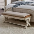thumbnail image 2 of Farmhouse Reimagined White Bed Bench, 2 of 5
