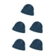 thumbnail image 2 of Minnieouse Gorros Gorros de punto de invierno Lana Lindo Cuff Hat Pullover Hip Hop Ropa fría a prueba de viento Regalos para esquiar azul Type2 NO2, 2 of 6