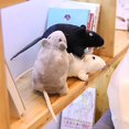 thumbnail image 2 of Simulated 3D Mouse Rat Animal Soft Plush Doll Toy Sofa Couch Decor New Year Gift, 2 of 8